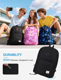 School Backpack, Lightweight Water-Resistant Rucksack 17.3L Large Capacity Backpack for Men Women Teenagers Casual Daypack Travel Work Hiking