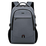 DUSLANG Travel Laptop Backpack, Work Bag Laptop Bag with USB Charging Port, Anti Theft Business Backpack, College School Rucksack for Men and Women, Fits 17 Inch, Black