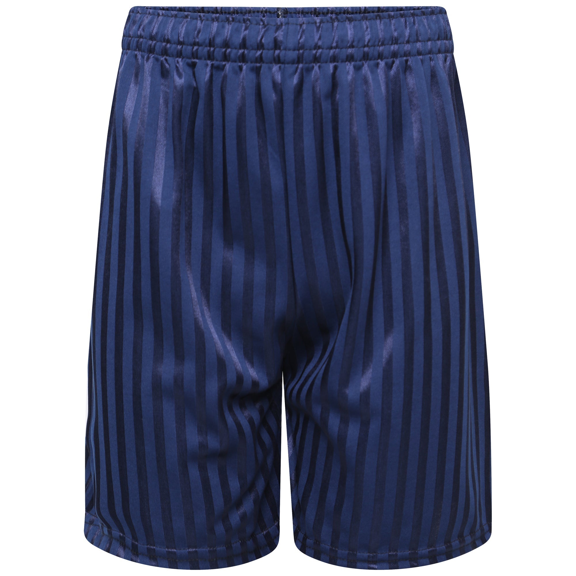 School Shadow Stripe Shorts Boys Girls Adult Football Gym Sports Short Navy Blue Unisex Pe Machine Washable