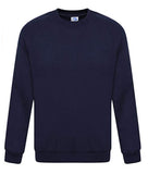 Unisex Boys Girls School Uniform Plain Jumper  Adults Sweatshirt Round Crew Neck Full Sleeve Pullover