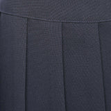 Navy School Uniform All Round Knife Pleated Girls Skirt with Side Zip Machine Washable