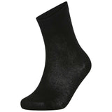 Girls Boys Unisex Children's Kid Ankle Socks  Plain Cotton Mix  Back to School Socks 3 Pairs -Black