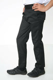 Boys Back School Trousers Pull Up Elasticated  Easy Wear Black Age 2-10