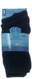 3 Pairs  Socks of Kids Children Girls Boys Unisex Socks Cotton Rich Casual School Wear -Navy Blue