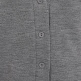 Fleece Cardigan Kids Children Girls Unisex School Uniform Button Closure Front -Grey