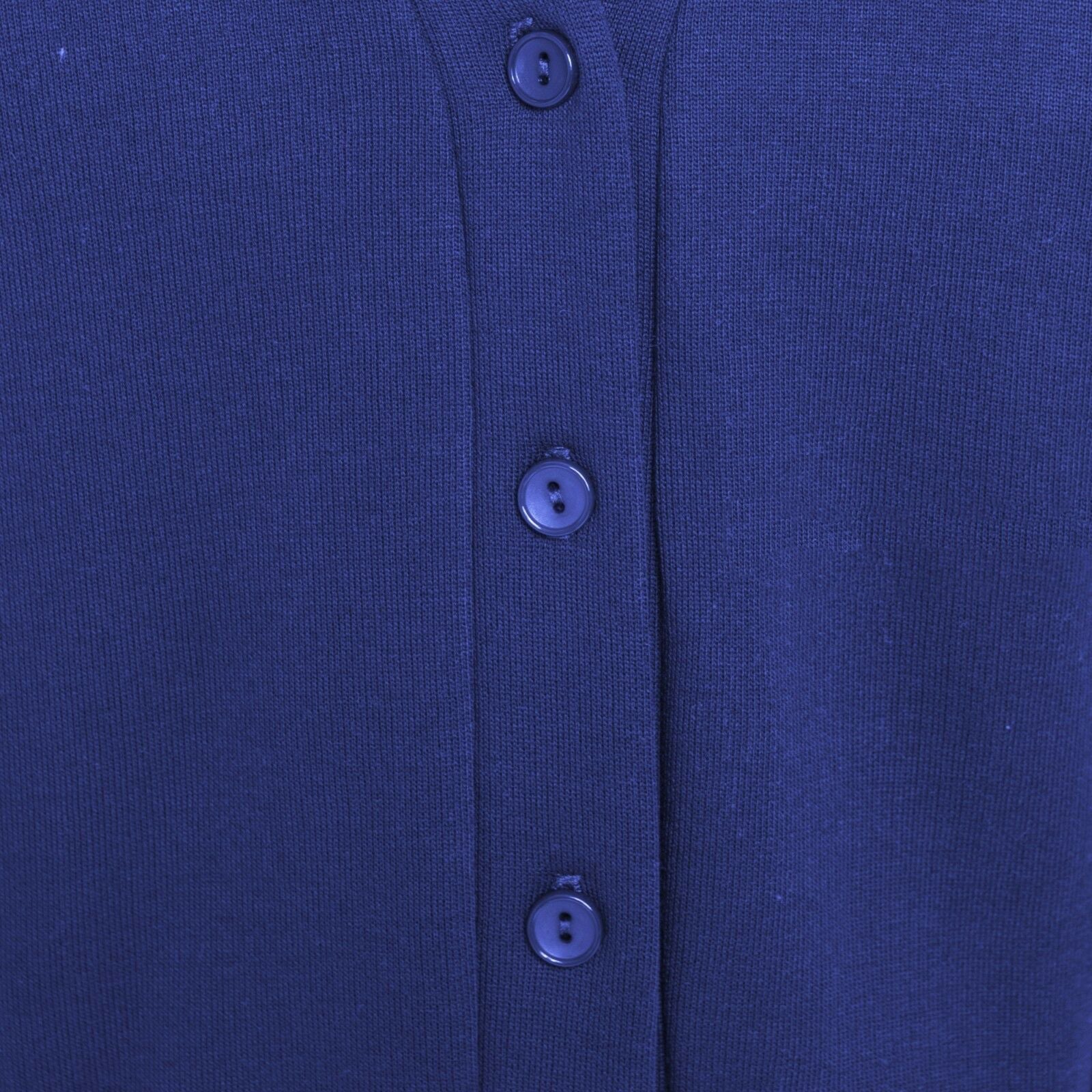 Royal Blue School Uniform Fleece Cardigan Button Closure Front Kids Children For Girls Unisex