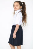 School Uniform Skirt Box Pleated Elasticated Waist -Navy For Girls