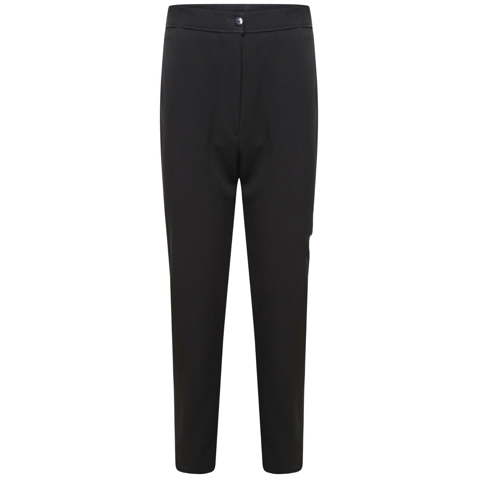 Girls School Uniform Comfortable Trousers Formal Pant Smart Fit -Black