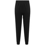 Fleece PE Gym School Jogging Bottoms Trousers Joggers Pants -Black For Unisex Boys Girls