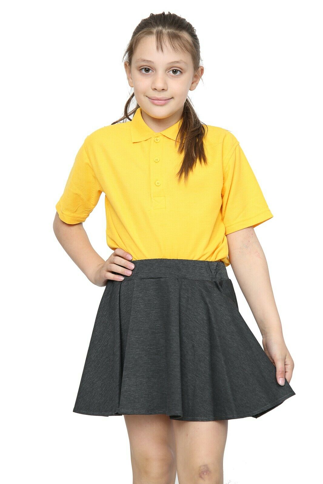 Buy Girls Grey Mid Rise Denim Skirt Online at KidsOnly | 193922101